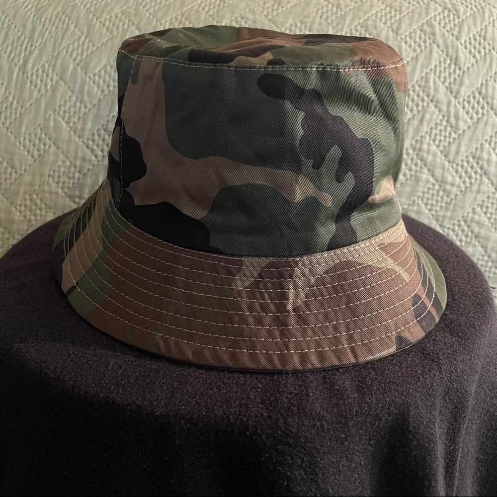 Camouflage bucket hat